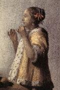 Woman with a Pearl Necklace (detail)  gff VERMEER VAN DELFT, Jan